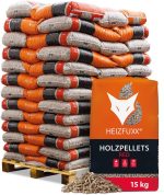 HEIZFUXX Gold ENplus A1 HD-Qualität Holzpellets Nadelholz 975 kg (65 x 15 kg) 1 Palette