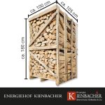 1 x 1,8 RM Kiste Brennholz Buche 33 cm luftgetrocknet ofenfertiges Brennholz Heizholz Lagerfeuer Pizzaofen Energie Kienbacher – Bild 2