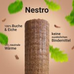 Nestro Brikett Top 960 kg Palette Hartholzbriketts aus Buche und/oder Eiche Kaminofen Heizholz Gluthalter Brennholz Premium Öko Holzbriketts Energie Kienbacher – Bild 5