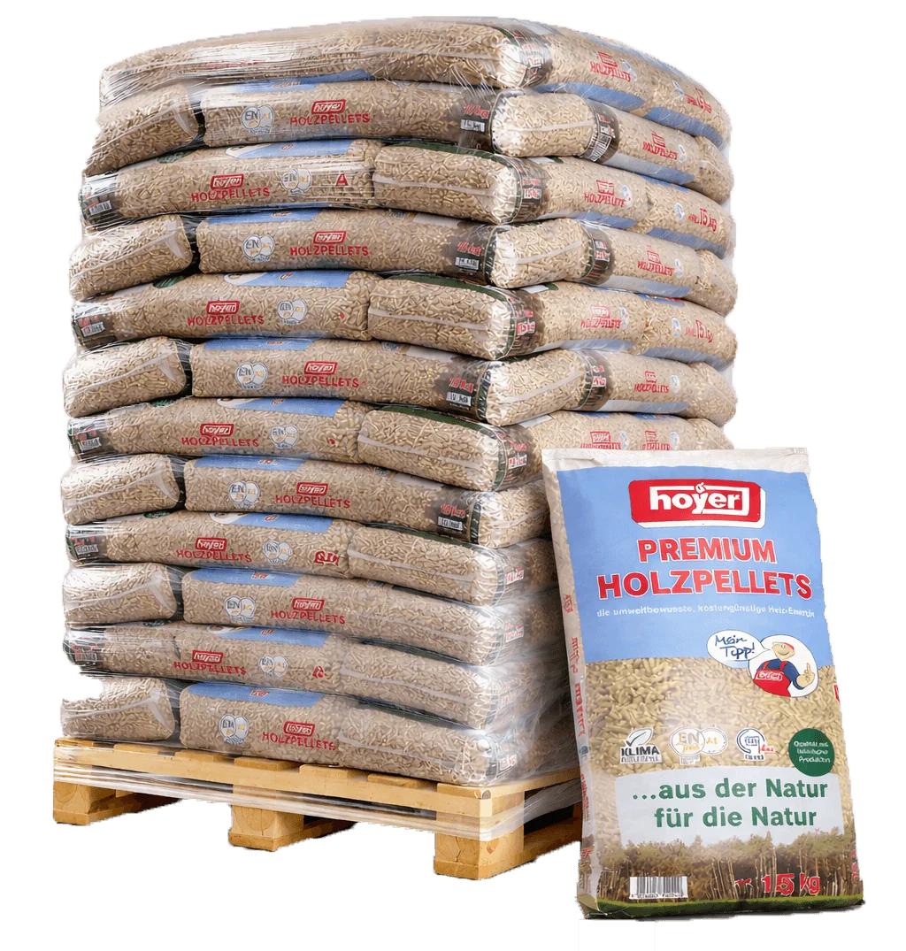 hoyer Hoyer Holzpellets ENplus A1 990kg 66 Saecke hoher Heizwert – Bild 1