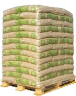 Holzpellets Sackware 1Heiz ENplusA1 deutschlandweite Lieferung 975Kg Palette – Bild 2